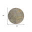 Tapis rond 8 po
