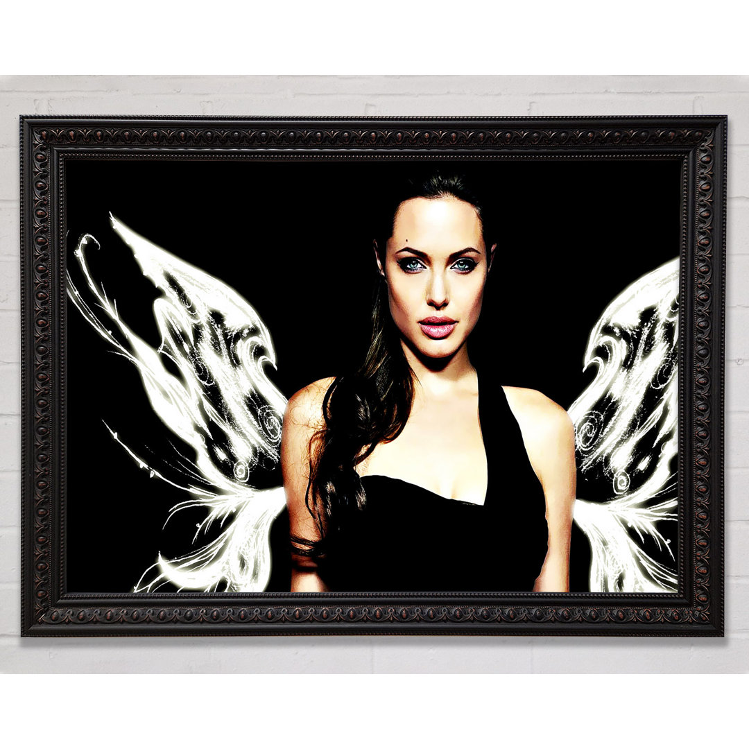 Angelina Jolie Angel Wings - Einzelner Bilderrahmen Kunstdrucke