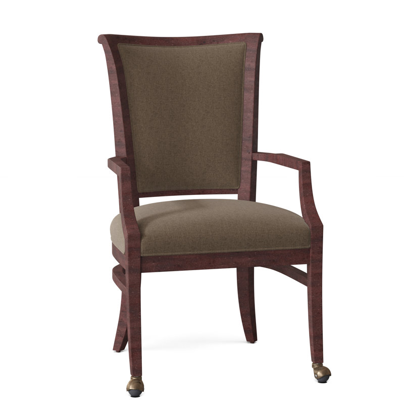 Bayfield Upholstered King Louis Back Arm Chair, Almond Buff, 3029 Natural