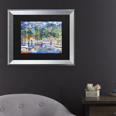 Reproduction d'art sur toile, "Lahaina Marina" par Masters Fine Art