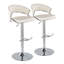 Tabourets de bar réglables avec repose-pieds arrondi Loehr-100480865-100480866