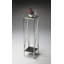 Deidre Glass & Metal Pedestal Plant Stand