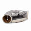 Lit pliable pour chat pour chat d'intérieur, tunnel lavable en peau de chat avec jouets suspendus et tapis de coussin