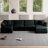 U-Shaped Chenille Sectional Sofa with Double Ottomans - Modular 4-Seater Comfort Couch, Reversible Deep Seat Design with Premium Fabric & Flexible Living Room Configuration-1684322990