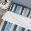 Ensemble de housse de couette élégant à rayures bleues et blanches-434448225