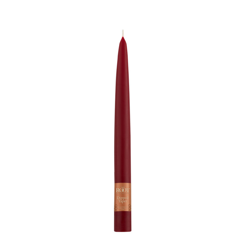 Bougie conique non parfumée, Grenat