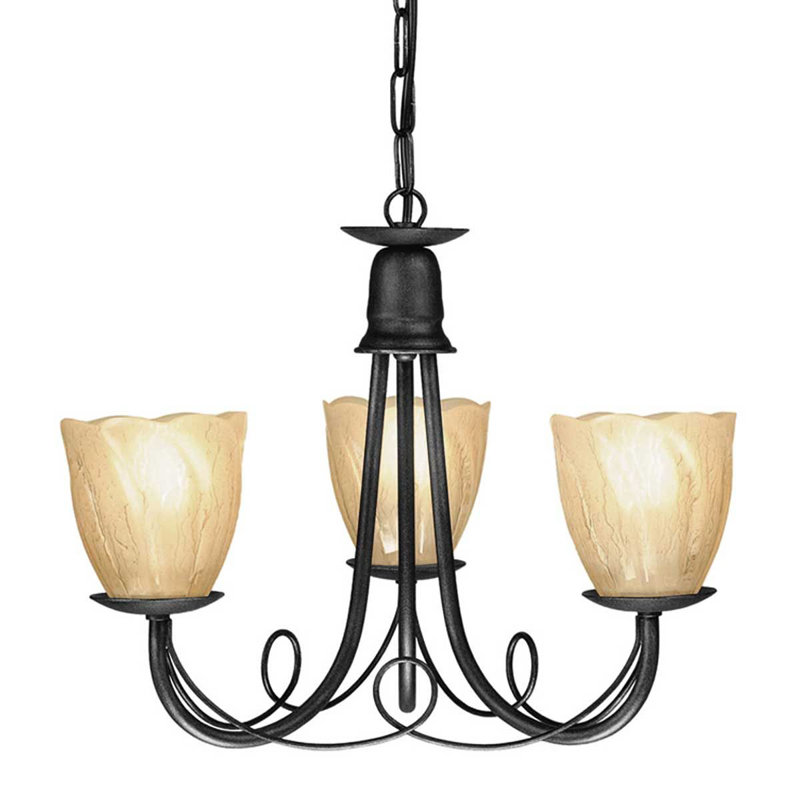 Cline 3 - Light Candle Style Chandelier, Yes, Black