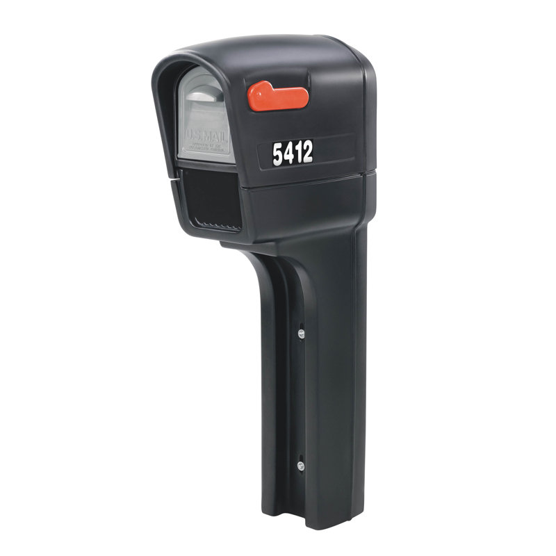 Step2 MailMaster Plus Post Mounted Mailbox, Black