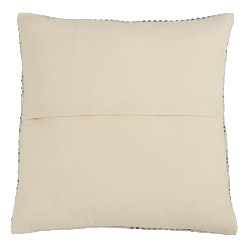 Komfetí Collection Geometric Cotton Blend Throw Pillow, Green/Red/Yellow
