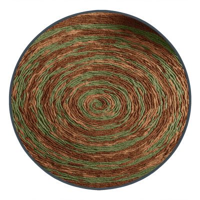 Machine Washable Nature Brown Area Rug