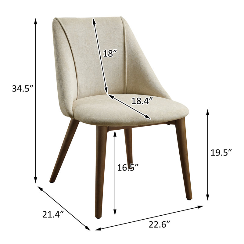 Chaise d'appoint rembourrée Lyzette