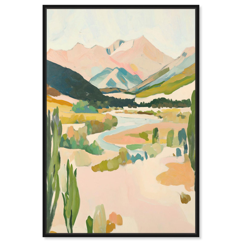 Art Remedy, impressions sur toile colorées, Cadre flottant noir, H 16 po x l 11 po