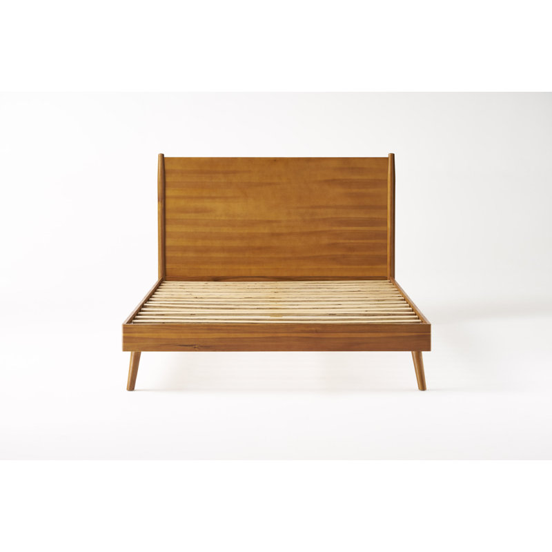 Cohron Solid Wood Platform Bed, Brown, King
