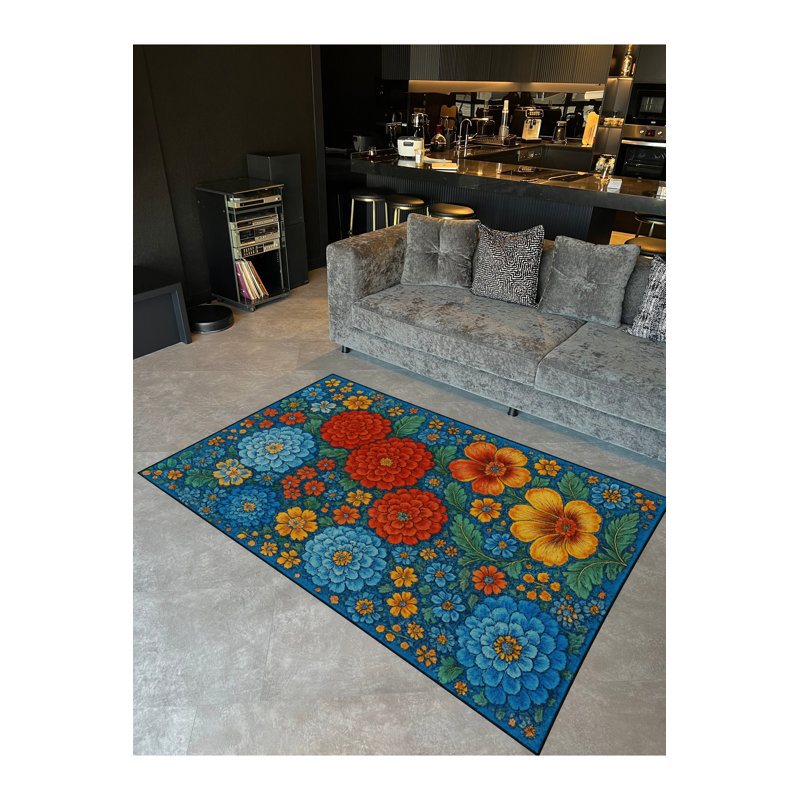 Annalena Cotton Washable Oriental Indoor / Outdoor Rug, 2'6" x 4'11"