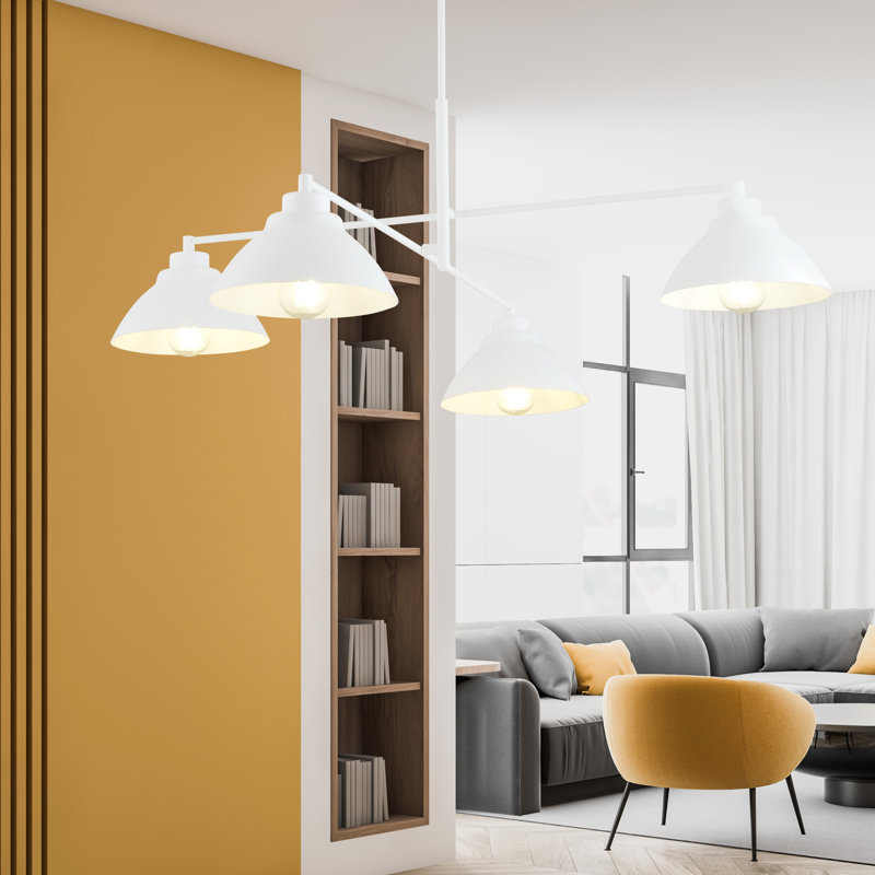 Kivin 4 - Light Unique/Statement Chandelier, White