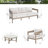 Harmonti  Patio Aluminum 5 Person Conversation Set With Concrete Table-994288138