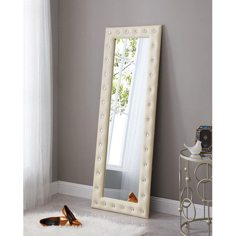 Miroirs pleine grandeur touffetés en cristal Keyly