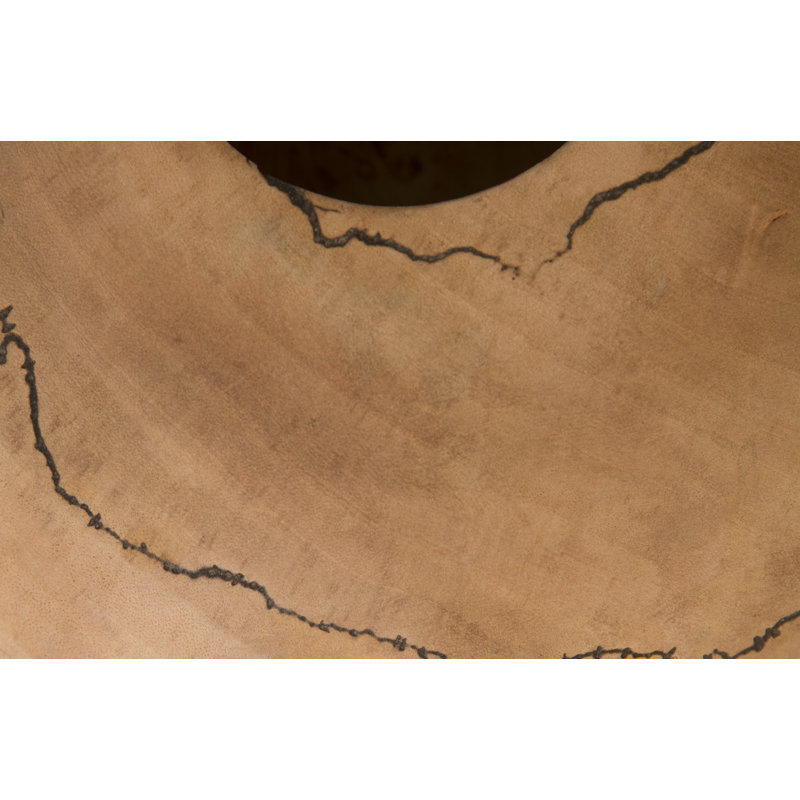 Lightning Brown 6" Wood Table Vase