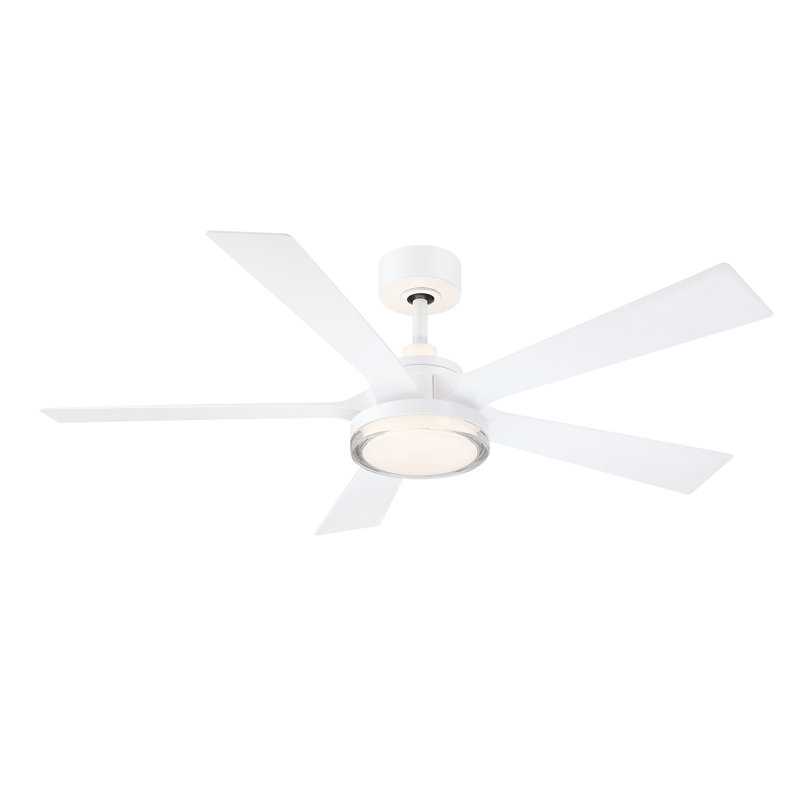 TorchAire 52 inch Indoor/Outdoor Ceiling Fan with LED CCT Select Light Kit - Dark Bronze with Koa blades, Oil Rubbed Bronze