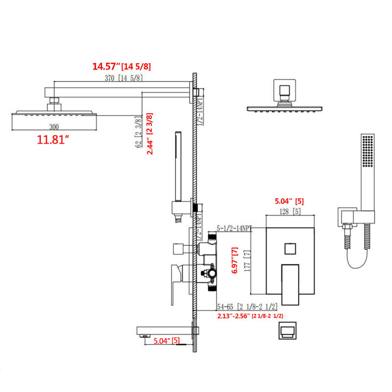 All-In-One Kit with Rough in-Valve
