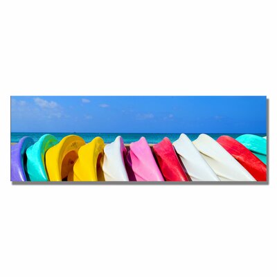 Cayman Rafts' by Preston Framed Photographic Print on Wrapped Canvas -  Trademark Fine Art, EM255-C824GG