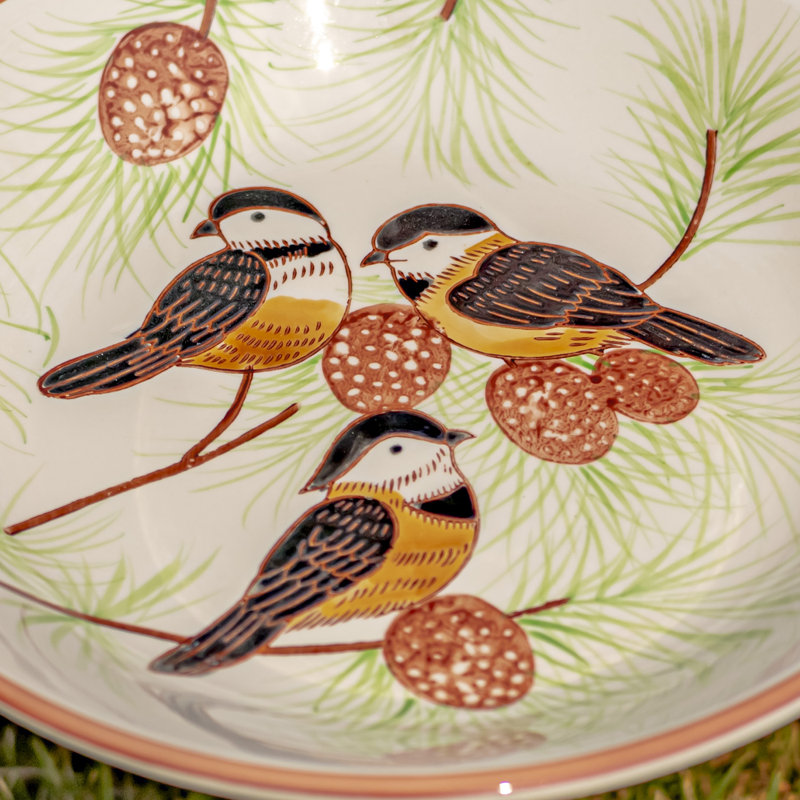 Manolita Ceramic Single Tier Birdbath