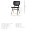 Chaise de salle à manger rembourrée Bagwell