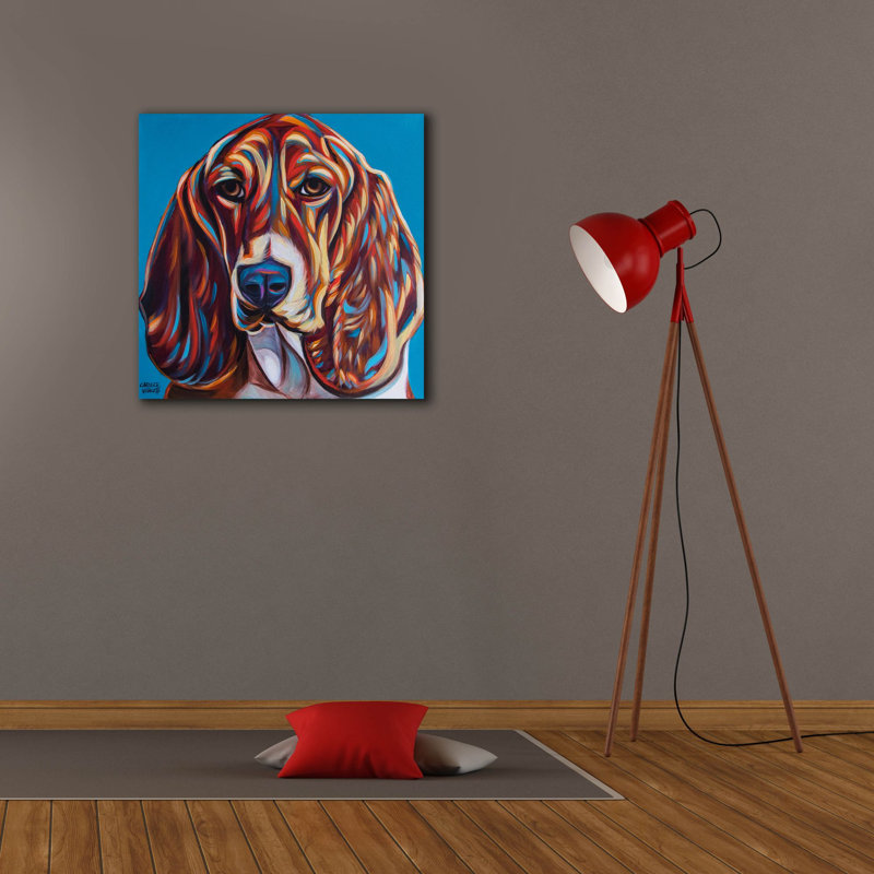 «Dog Besties 2» par Carolee Vitaletti, H 26 po x l 26 po x P 1,5 po