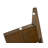 47" Wide Entryway Bench With Solid Wood Base, Brown, Wood Accent Bench Seating For 2, Dining Or Living Room, Cottage, Loft