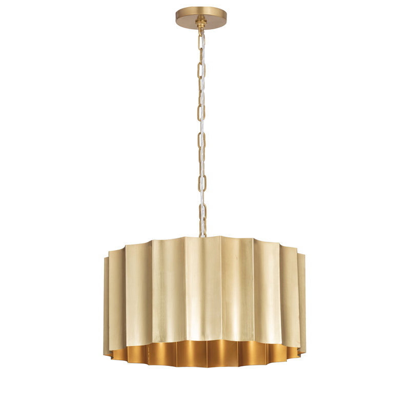 Allegra-Single Pendant, Weathered Brass
