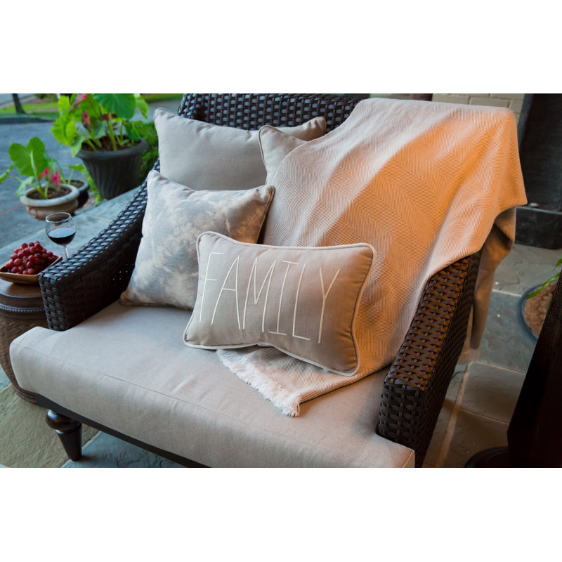 Family Personalized Pillows Lumbar Indoor/Outdoor Pillow Cover & Insert, Yes