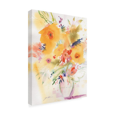 Toile d'extérieur Sheila Golden «Vivid Yellow Bouquet»