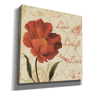 Red Barrel StudioÂ® 'Live Laugh Love' By Lisa Audit, Canvas Wall Art -  48F6F27A2A6A4F62AF99DD21FFFB30D0