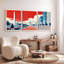 «Washington DC Landmark», ensemble de 3 reproductions d'art sur toile tendue sur toile-1211960671