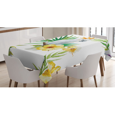 Parrot Floral Tablecloth