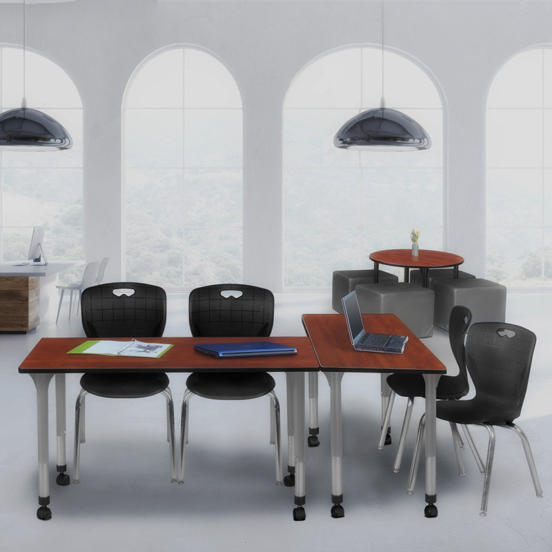 Ensemble de table et chaises Romig Kee, Noir, Cerisier, L 60 po x P 30 po