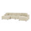 Canapé et chaise modulaire réversible de 138 po de largeur Aprea-1337005375