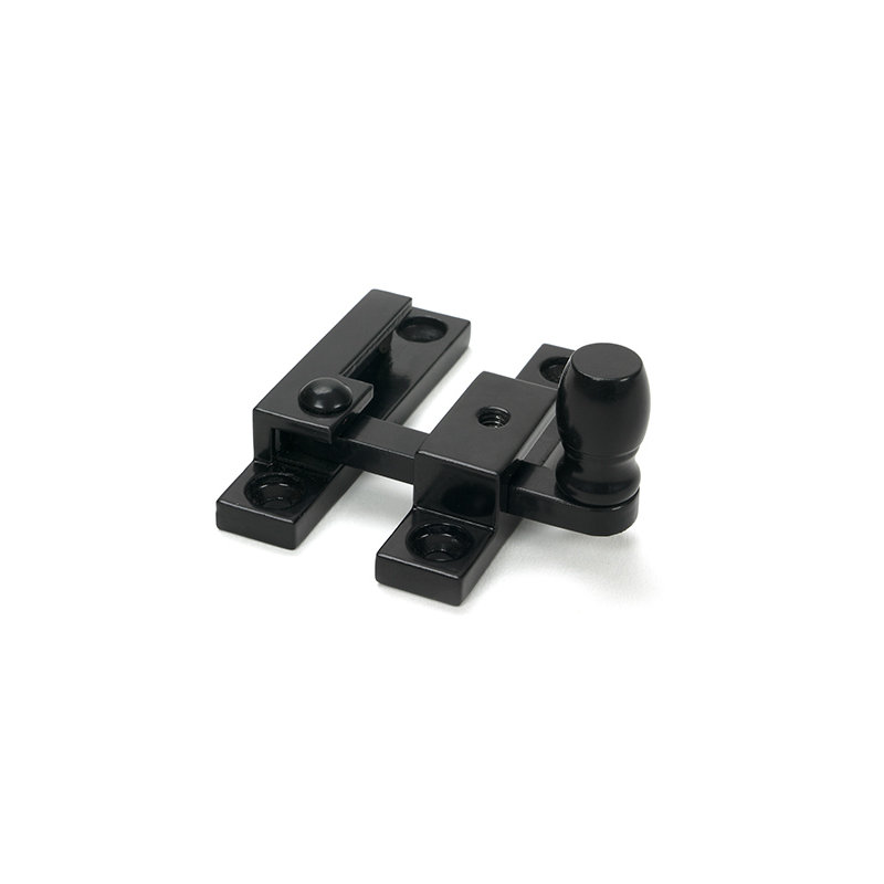 Mushroom Quadrant Fastener - Narrow, Black