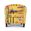 Angelice Multicoloured Patchwork Accent Tub Chair-31907251