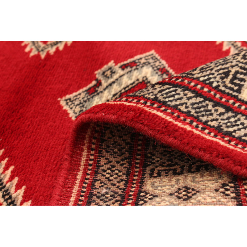 Tapis décoratif en laine noué à la main de conception unique 3 pi 1 po x 5 pi New Age