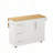 Kitchen Island Cart with 2 Door Cabinet and Three Drawers with Spice Rack, Towel Rack