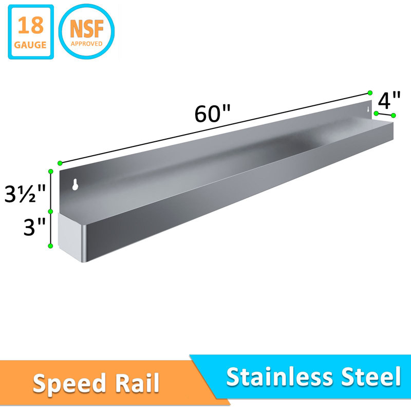 Rail de vitesse express en acier inoxydable 60 po Express KitchQuip