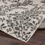 Charcoal Modern Outdoor Rug, Floral Stain Resistant Easy to Clean Rug For Patio, Balcony, Decks & Garden-297512912