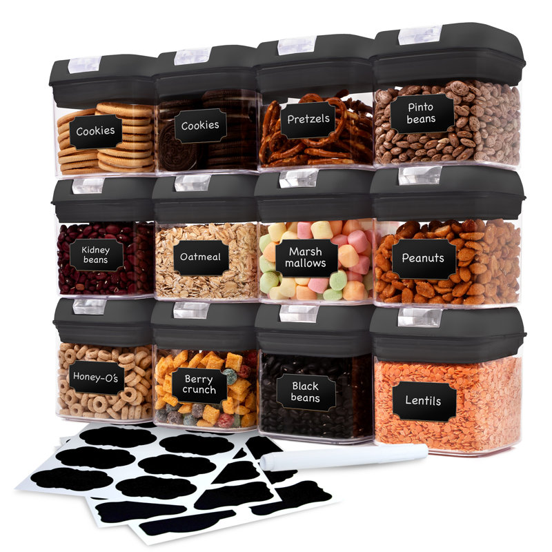 Canister - Set of 12, Black