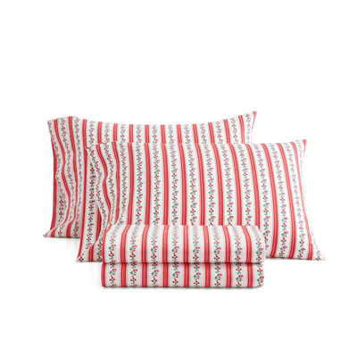Martha Stewart Printed Cotton Percale Sheet Set