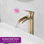 Single-Hole Single-handle Bathroom Faucet with Drain Assembly-87393557