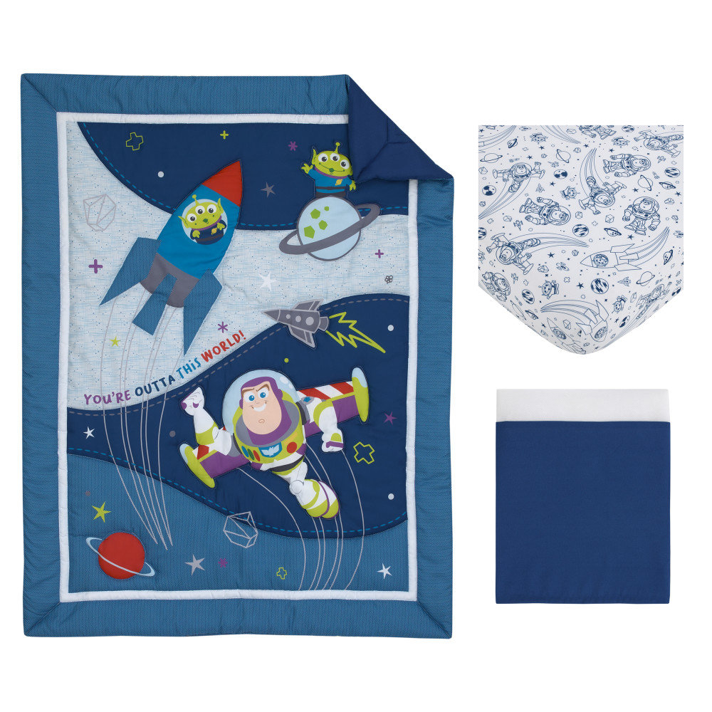 NoJo Toy Story Outta This World 3 Piece Crib Bedding Set Disney