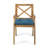 PERLA DINING CHAIR,2PCS With 2 Blue Cushions,For Backyard, Poolside, Garden, Outdoor Dining