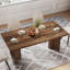 Table de salle à manger de 63 po pour 4 à 6 personnes - Table de cuisine rectangulaire rustique en bois avec plateau épais, table de salle à manger moderne pour la maison, un appartement ou un petit espace-711270221