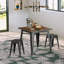Chaise d’appoint empilable en fer Weiler-2100324713